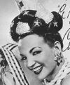 Carmen Miranda, em foto autografada para a Folha da Noite e a Folha da Manhã